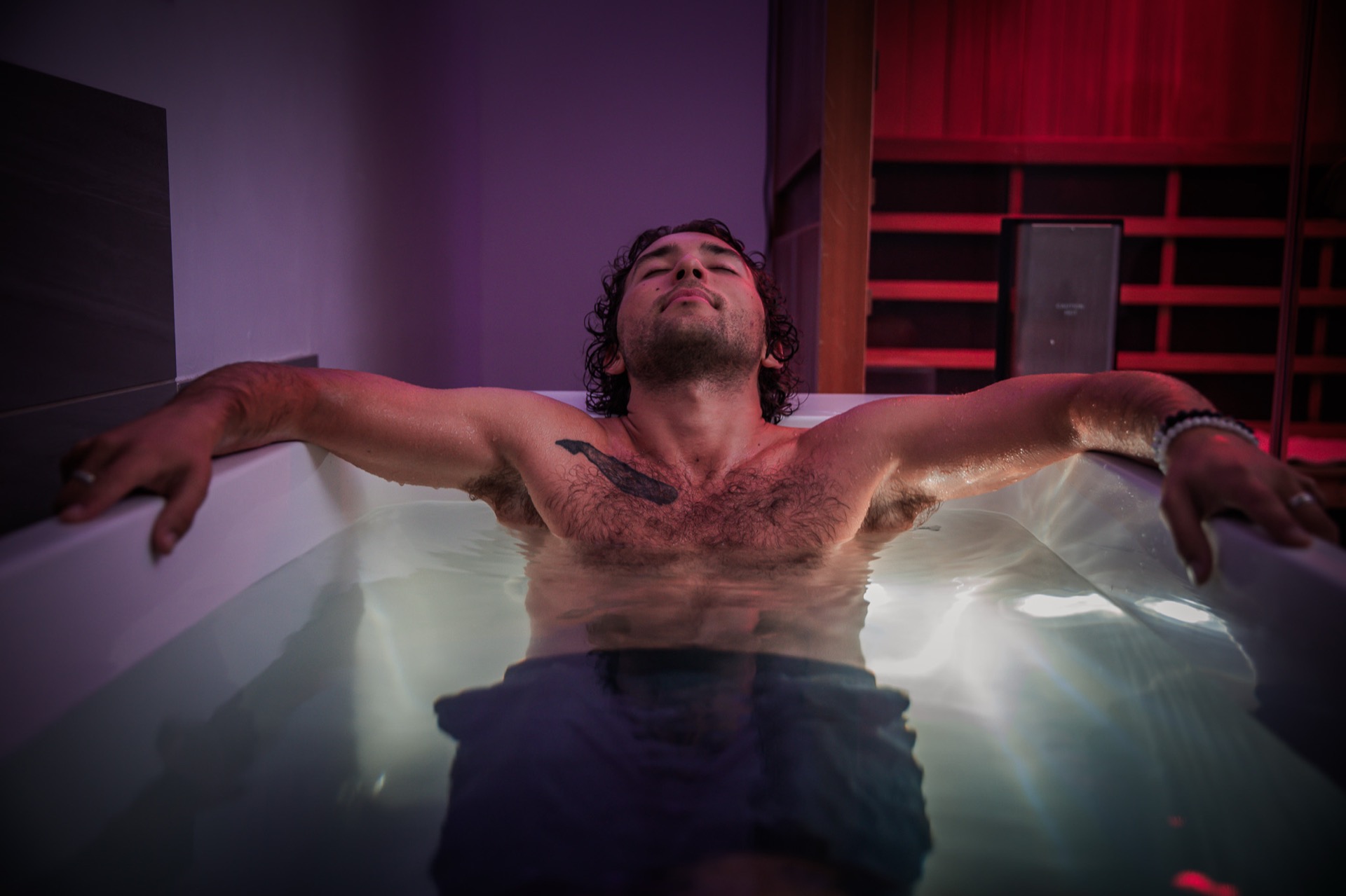 Relaxing at Reboot spa
